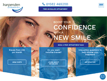 Tablet Screenshot of harpendenorthodontics.com